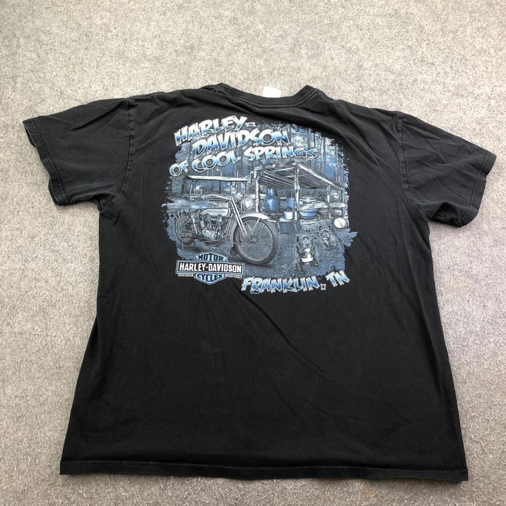 Рубашка Harley-Davidson Мужская XL Черный Орел Cool Springs Франклин Теннесси Графическая футболка