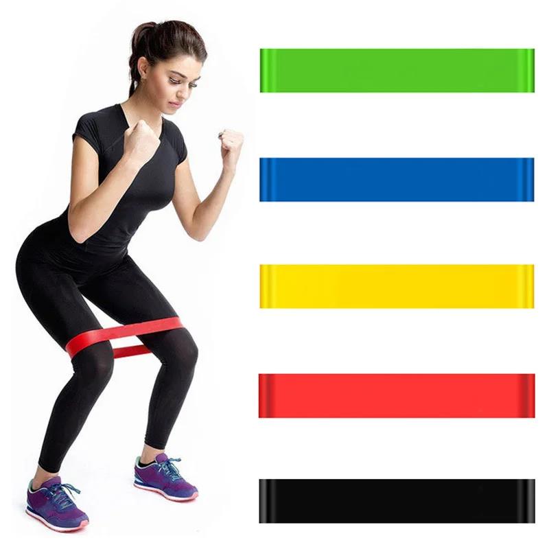 Portable Fitness Workout Equipment Rubber Resistance Bands Yoga Gym Elastic Gum Strength Pilates Crossfit Women Weight Sports 3