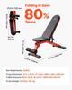 VEVOR Weight Bench, 1200lbs Heavy Duty Stable Weight Bench Press for Full Body Workout