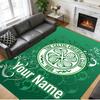 Crystal Velvet Rug Custom Name Text, Soft Non Slip Floor Mat Home DecorCeltic FC