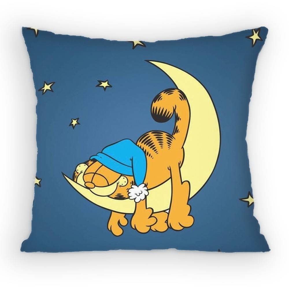 Cartoon GGarfields Anime Pillow Case Sofa Living Room Bedroom Headboard Backrest Cushion Square Cushion Nap Time
