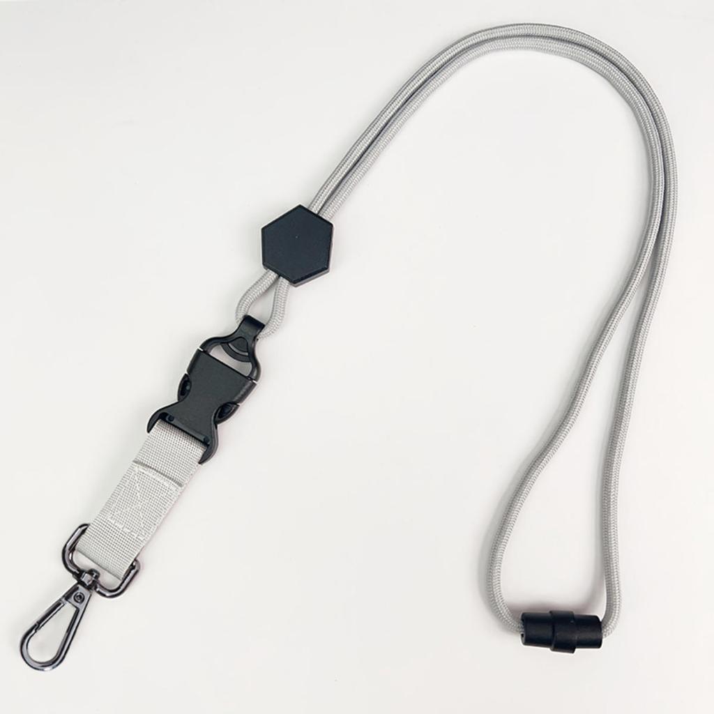 Регулируемый шейный брелок, многофункциональный ремешок для мобильного телефона, защитный шнурок для значков, зажим для удостоверения личности, ремешок для шеи, брелок для ключей