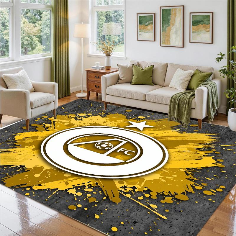 Aberdeen FC Design Crystal Velvet Rug Soft Decorative Mat for Bedroom Entrance