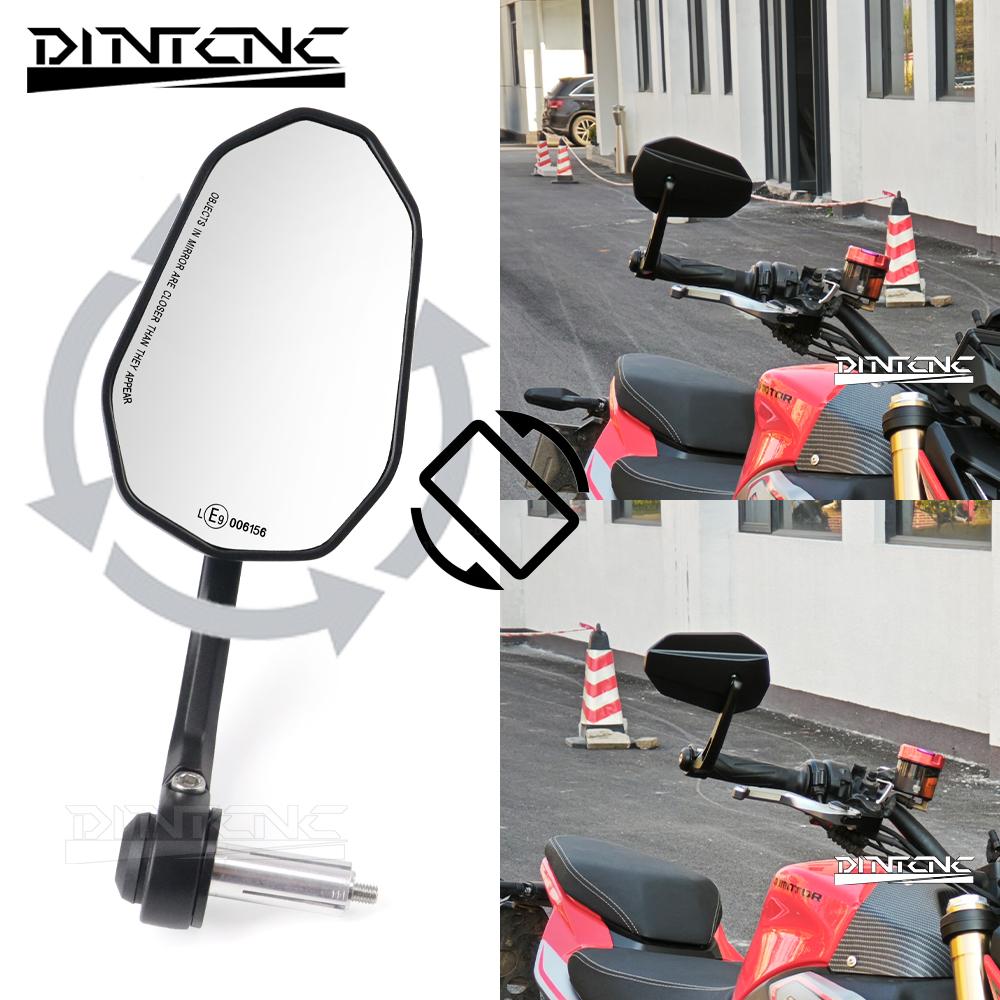 7/8” 22MM 1" 28MM Handle End Side Mirrors E9 Motorcycle Aluminum Handlebar Bar Rearview For Harley For DUCATI V4 V2 Accessories
