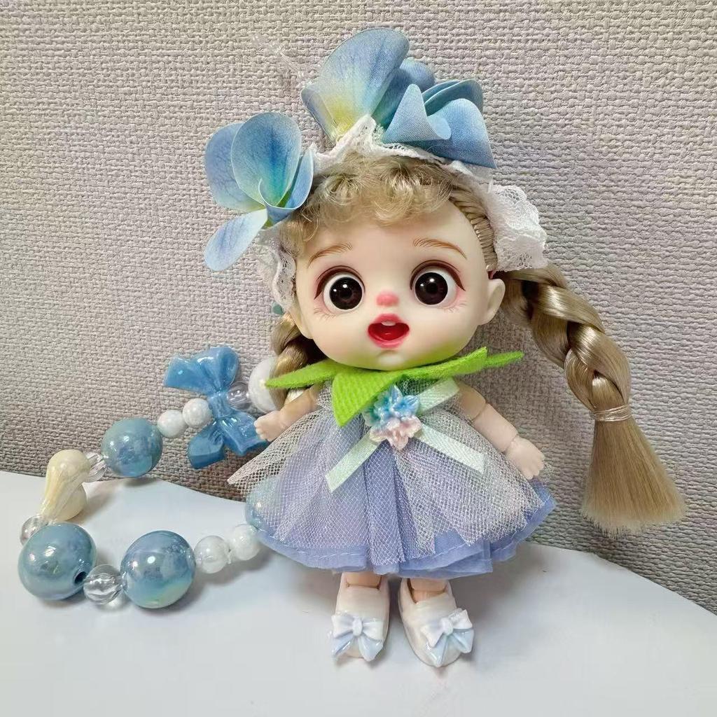 Loli Fen Модный Телефонный Брелок-Игрушка Силиконовая Кукла-Переодевашка - Милая Девочка Подарок на День Рождения Украшение