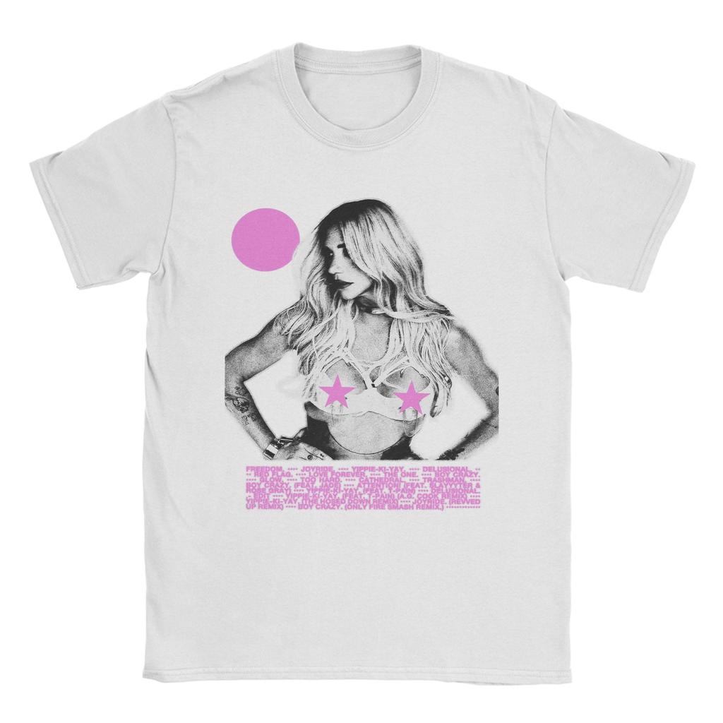 Футболка с принтом Kesha TOUR Пляжная Хлопковые Футболки Для Унисекс Модные Индивидуальные Футболки Своими Руками С Коротким Рукавом Y2K Веселые Топы