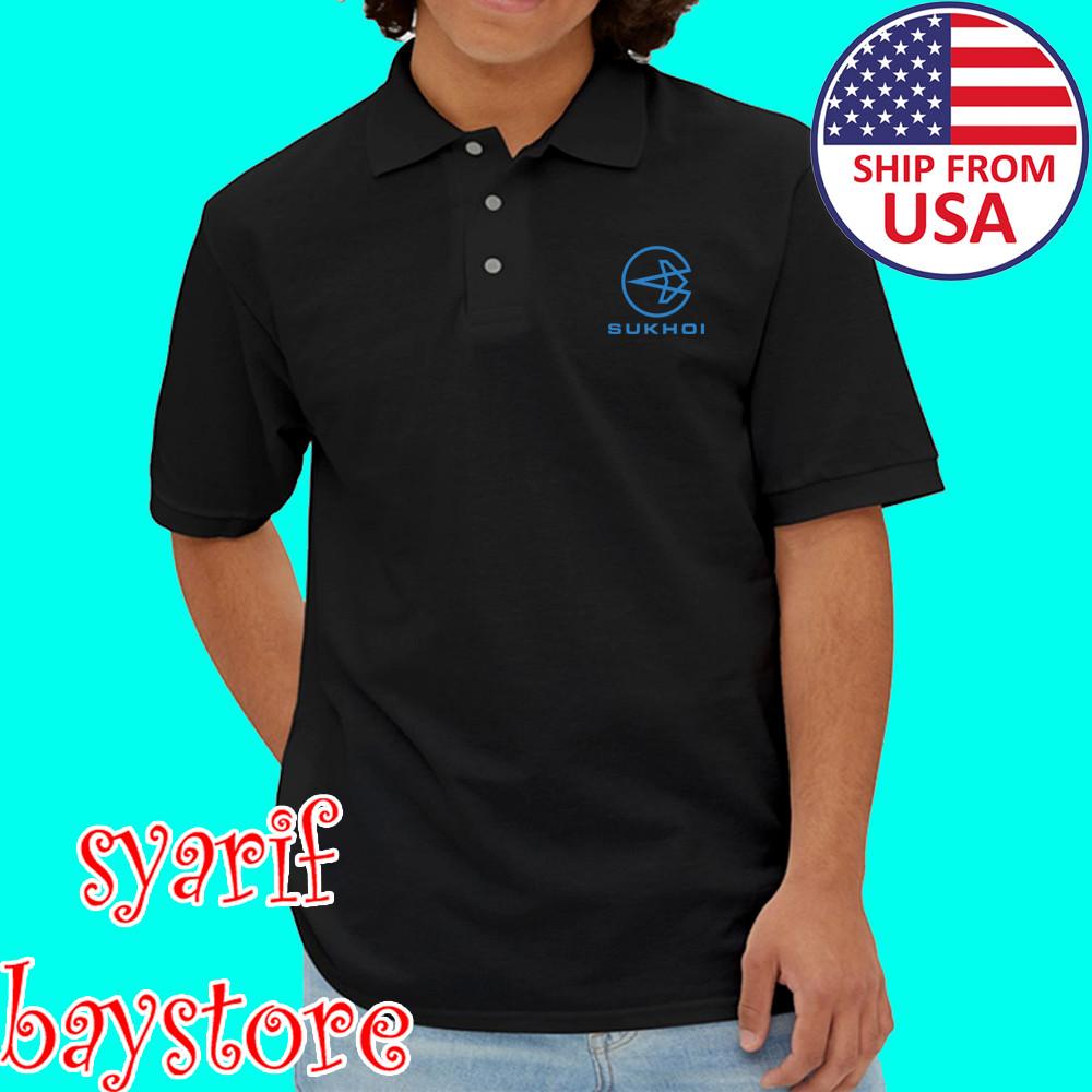 Sukhoi Russian Aircraft Men#039;s Black Size S to 3XL Unisex T-Shirt