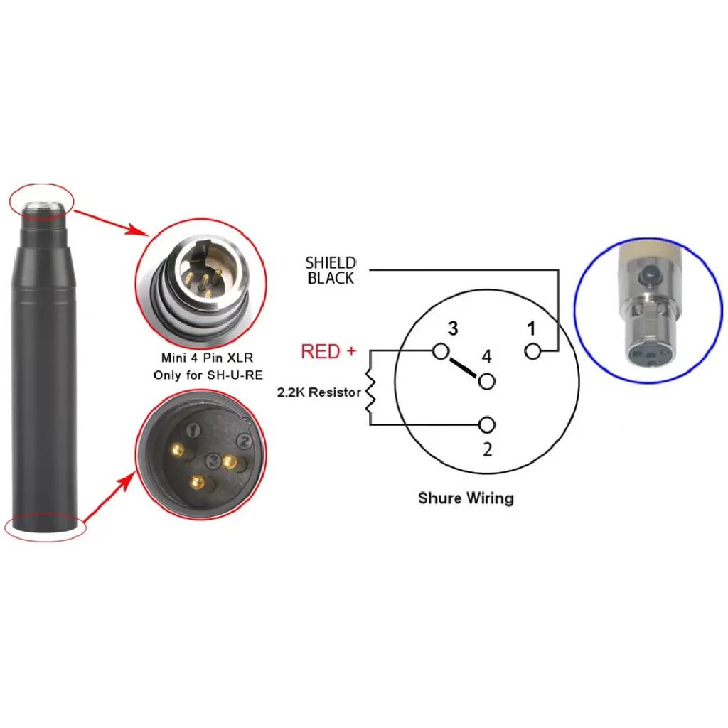 48V Phantom Power Adapter For Shu.re A.K.G Senheiser Condenser Microphone In-Line PreAmp 3Pin/4Pin mini xlr or 3.5mm Jack to XLR