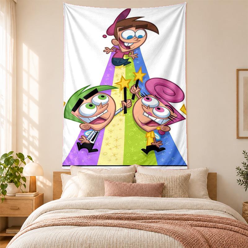 Fairy oddparents Tapestry highquality for decorating living room bedroom dorm walls ideal as bedroom wallart orholiday gift