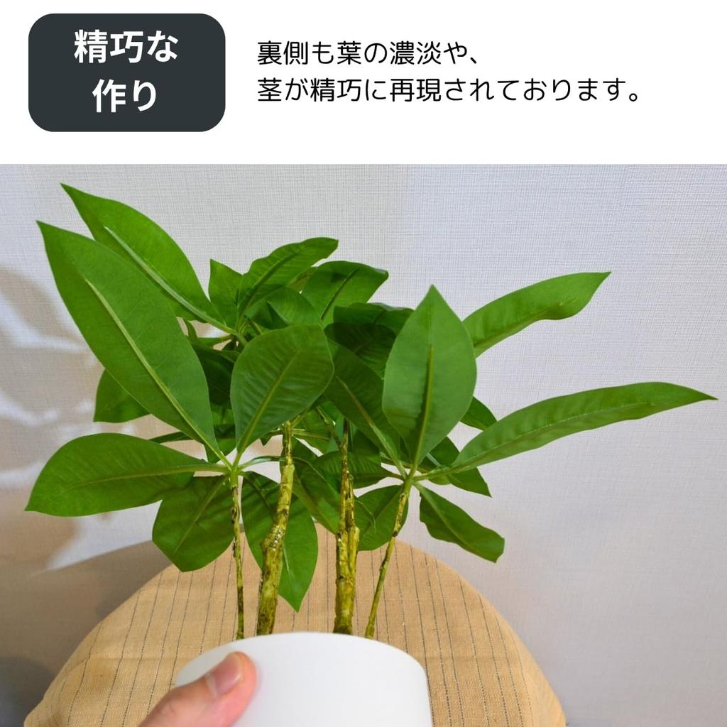 SEVEN EBISU Искусственный Зеленый Реалистичный Настольный Миниатюрный Цветок для Счастливого Декоративного Настольного Растения Пахира / Шеффлера В Помещении Офис Прямо из Японии