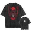 2026 Summer Women Black Clover T Shirt Washed Cotton T-shirt Clothing Summer Short Sleeve Tees