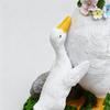 Статуя гуся на крыльцо, на солнечных батареях, из смолы, декоративная скульптура для крыльца, фигурки для двора, для домовладельцев, садоводов, коллекционеров, газон, патио