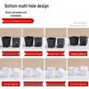 Popular Octagonal Breathable Small White Square Succulent Pot - Plastic Black Square Seedling and Leaf Pot