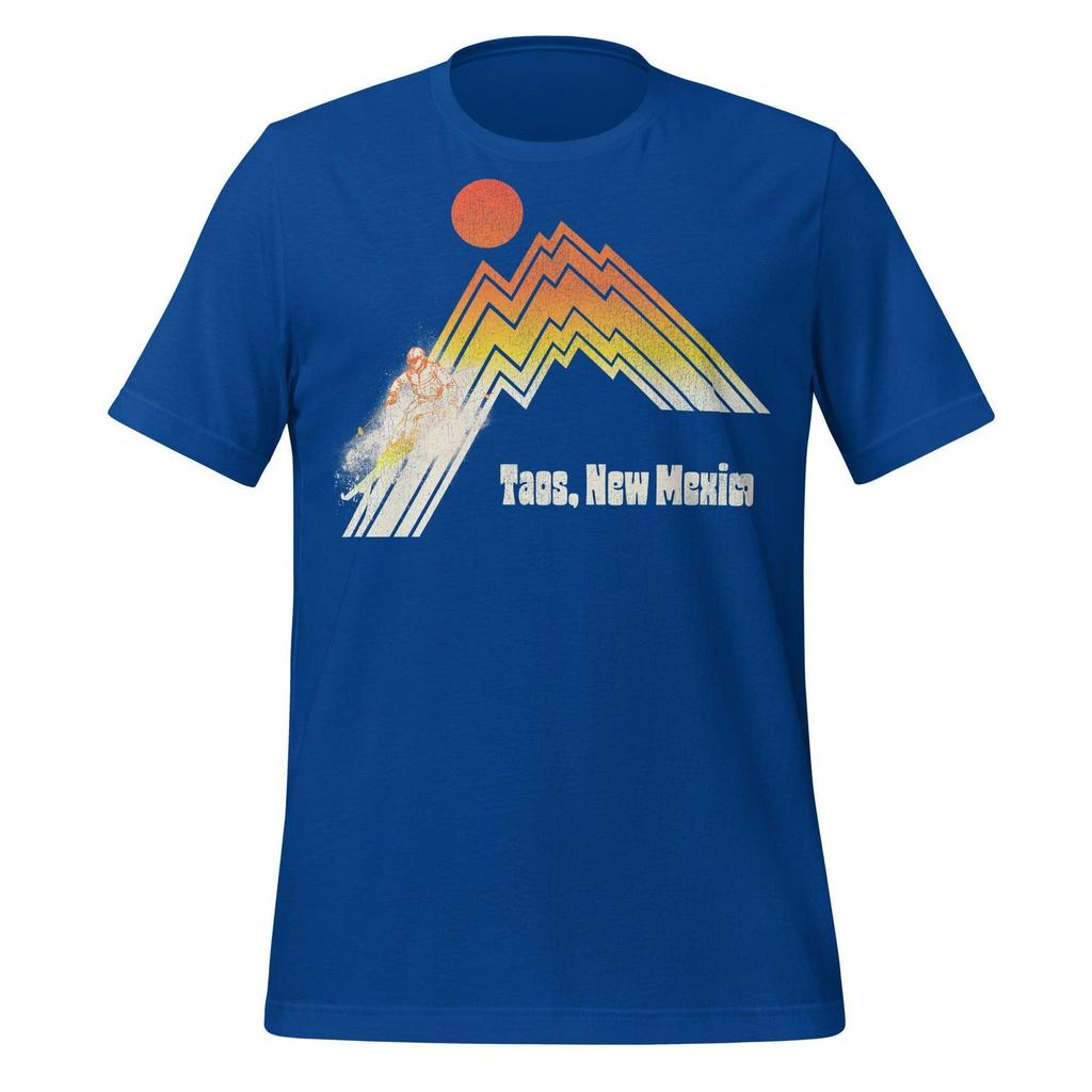 Retro Taos Ski Valley T-shirt Mens Kids Womens - Vintage 70s Skiing Design