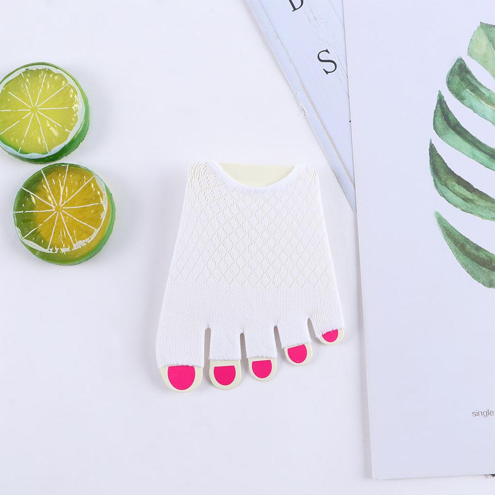 Elastic Invisible Women Summer Mesh Sock Slippers Open Toe Socks Cotton Half Palm Socks