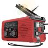 Portable Solar Power Emergency Radio USB Charger FM AM Hand-cranked Radio Plastic SOS Alarm LED Flashlight Outdoor