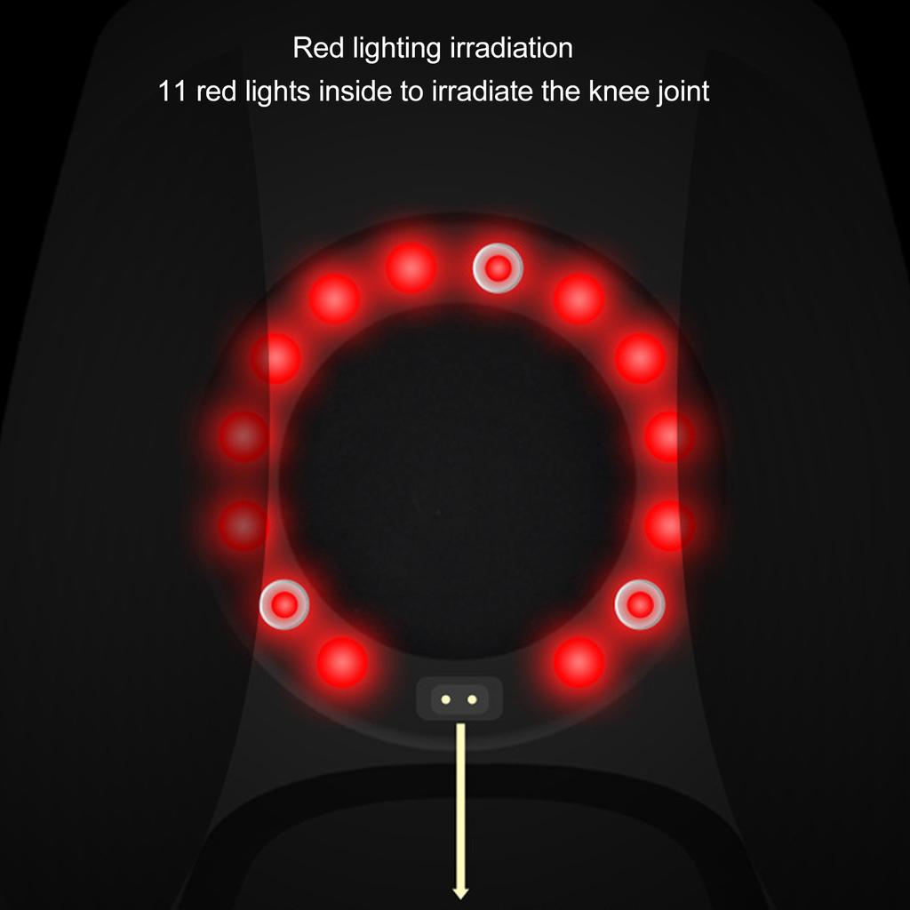 Электрический массажер для колена, компресс, снижение усталости, вибрация, устройство для массажа колена, перезаряжаемый через USB, белый цвет