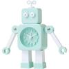 Macaron Color Children's Robot Clock Cartoon Mute Ins Style Metal Alarm Clock Hand and Foot Can Be Rotated