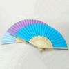 Wedding Chinese Style Party Solid Color Folding Paper Fan Photo Prop Tool Hand Held Fan Dance Fan