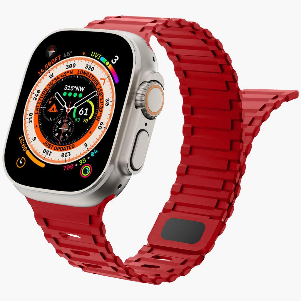 Magnetic Strap for Apple Watch Band Ultra 2 49mm 44mm 40mm 45mm 38mm 41mm 42mm Silicone Bracelet iWatch Series 9 8 7 6 Se bands