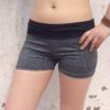 Women Patchwork Sports Shorts Gym Workout Waistband Skinny Yoga Short Pant