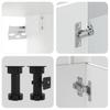 11 Piece Kitchen Cabinet Set Kalmar White Particleboard