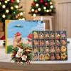 Капибара Адвент-календарь 24 дня Рождественский календарь обратного отсчета с коллекционными фигурками для подарков на вечеринку Рождественские украшения