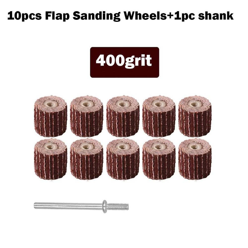 Aluminum Oxide Coated Flap Sanding Wheels Multiple Sizes Grinder Accessories For Dremel