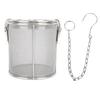 Stainless Steel Spice Seasoning Strainer Spice Filter Tea Strainer with Extended Chain Hook Fine