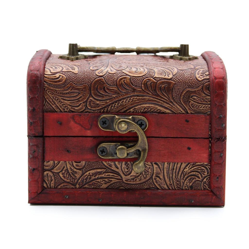 Jewelry Trinket Boxes Vintage Style Floral Embossed