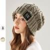 Универсальная вязаная шапка с защитой ушей для весны и осени, женская шапка