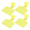 100 Set Blank Cattle Ear Tag Large Yellow Animal Identification Livestock Handling Supplies
