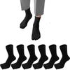 XKAOPUTE Set of Business Suitable for and All Odor Half Crew Fit Men's Five-Toe Socks, 6, Style, Cotton, Sports, Running, Seasons, Resistant,