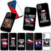 Cover for Samsung Galaxy A36 A17 A26 A07 A35 A54 A53 A13 A33 A34 S8 S9 S20 S21 FE S10 Plus Phone Case The Czech Republic Flag
