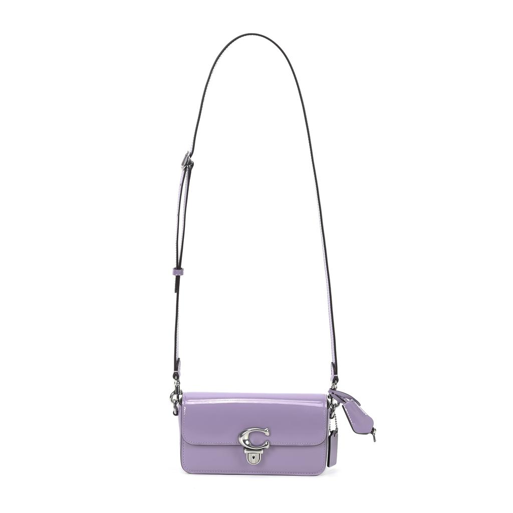 Coach Studio 20 Solid Color Detachable Shoulder Strap Push Button Flap Closure Leather Handheld Crossbody Shoulder Bag Women Handbags CE761-LHVHM