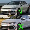 Для Volkswagen VW Golf 8 MK8 PRO 2020 2025 2025 Передний бампер Противотуманная фара Нижняя решетка Спойлер Модификация Автомобильные аксессуары