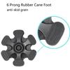 Universal Cane Tips Replacement Walking Cane Tips Portable Rubber Foot