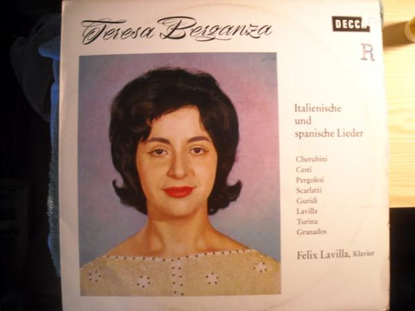 LP Record TERESA BERGANZA, FELIX LAVILLA - Italienische Und Spanische Lieder SXL21051 Decca Germany Classical Used