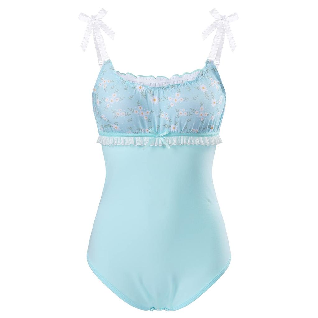 LittleForBig Взрослый ромпер кружевной топ-майка хлопковая пижама майка размер S [Дейзи]