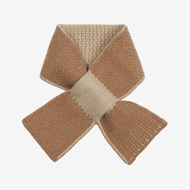 2NDSKIN 3D Knit Jacquard Cashmere Petite Muffler