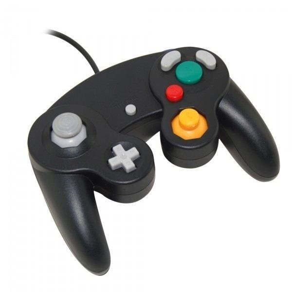Gamepad - Gamecube/Wii - Black - Wired - Ergonomic - Quick Start
