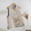 Fashion Temperament Brocade Butterfly Slanted Vest 2025 Spring and Summer New High-end Vest