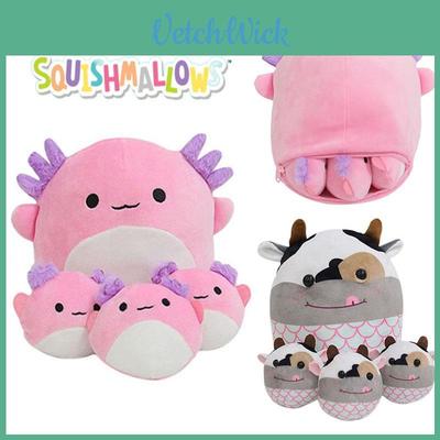 Супермягкие плюшевые игрушки Squishmallow Аквалотль, кукла-животное, детский рождественский подарок на день рождения