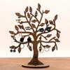 Wooden Jewelry Stand Tree Shape Functional Earring Necklace Storage Holder Rings Accessories Wood Organizer