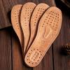 4pcs (2 Pairs) Leather Insoles with Anti-Wet Breathable Anti-Odor Design, Men'S Deodorizing Shoes Business Formal Wear,Comfortable Shock Absorption