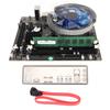 HM55 Motherboard Set with Cooling Fan for I3 530CPU 4G Dual Channel DDR3 PC Motherboard Set for