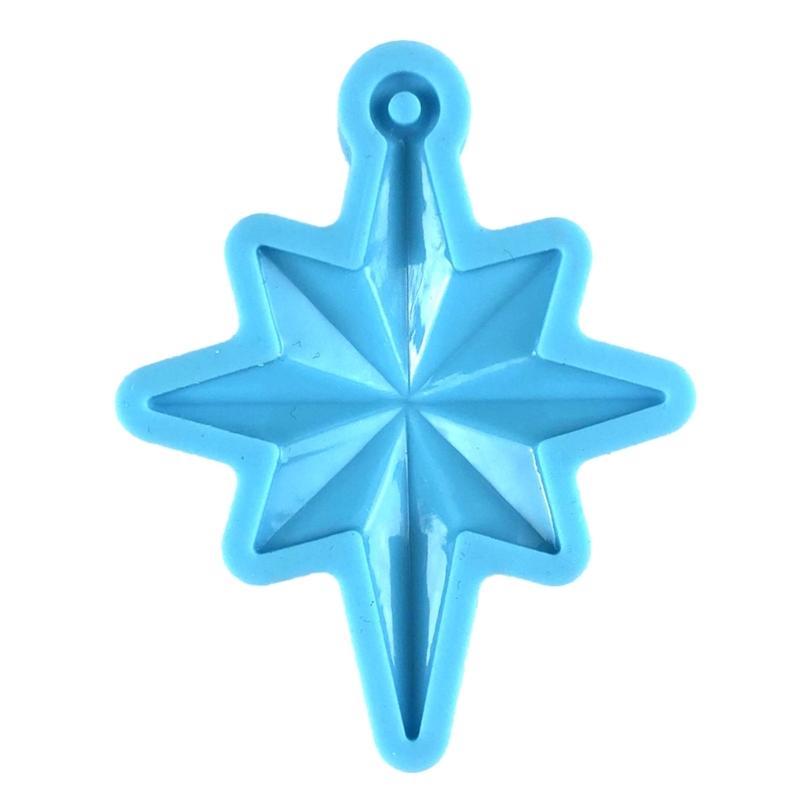 North Star Shape Silicone Mold Decorative Pendant Mold Handmade Epoxy Silicone Mold Epoxy Resin Molds Making Crafts