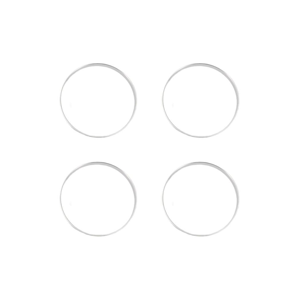 Центровочные кольца INFINAUTO, Наружный диаметр 108 мм x Внутренний диаметр 106,1 мм, Алюминиевый сплав, Серебристый оттенок, 4 шт.