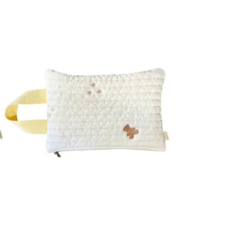 Вышитый чехол для детской коляски Съемный чехол для салфеток Держатель для бумаги Коробка для хлопковых салфеток Удобный мешок для хранения влажных салфеток