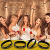 Sratte 30 шт. VIP-браслеты VIP-силиконовые браслеты для мероприятий Черные браслеты Эластичные браслеты для вечеринки, клуба, бара, мужчин, женщин